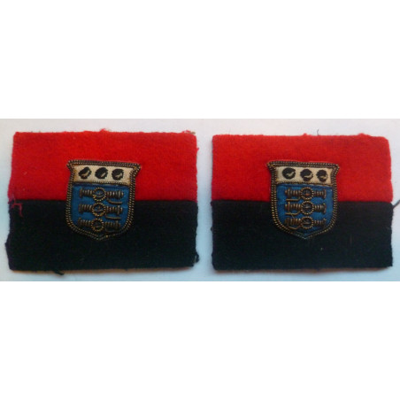 Pair War Office Staff Formation Cloth Patch British Army
