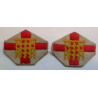 Pair Home Counties Brigade Cloth Formation Sign British Army