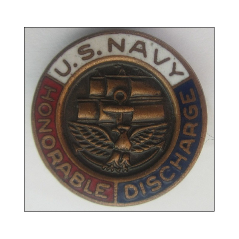 US Navy Honorable Discharge pin