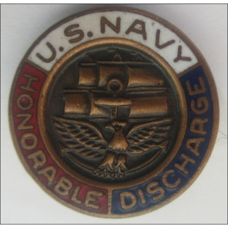 US Navy Honorable Discharge pin