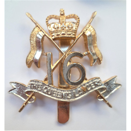 16th The Queens Lancers Anodised Cap Badge