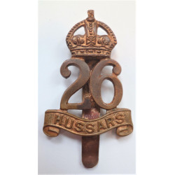 26th Hussars Trail Pattern Cap Badge