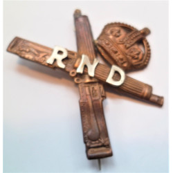 Royal Naval Division Machine Gun Company Cap Badge RND