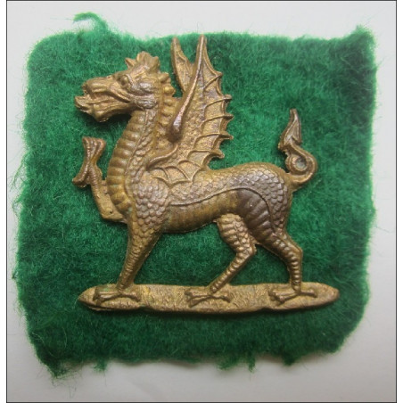 Monmouthshire Regiment Officers Pagri badge