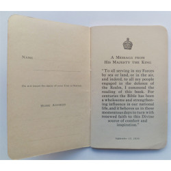 WW2 W.A.A.F. Active Service Edition Gospel of St John 1939
