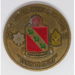 3rd Battalion 43rd ADA Patriot Fort Bliss Texas Challenge Coin